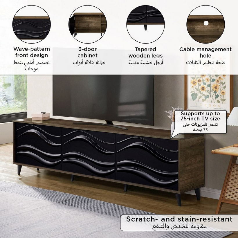 Tudor 1.8 Metre Large TV Unit for TVs up to 75 inches - Image 7