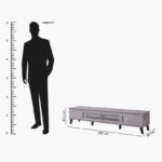 Celio 2 Metre Large TV Unit for TVs up to 80 inches