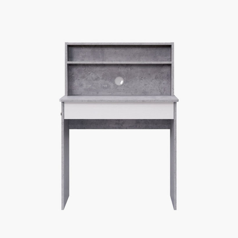 Islet Compact 1-Drawer Study Desk with Hutch - Image 4