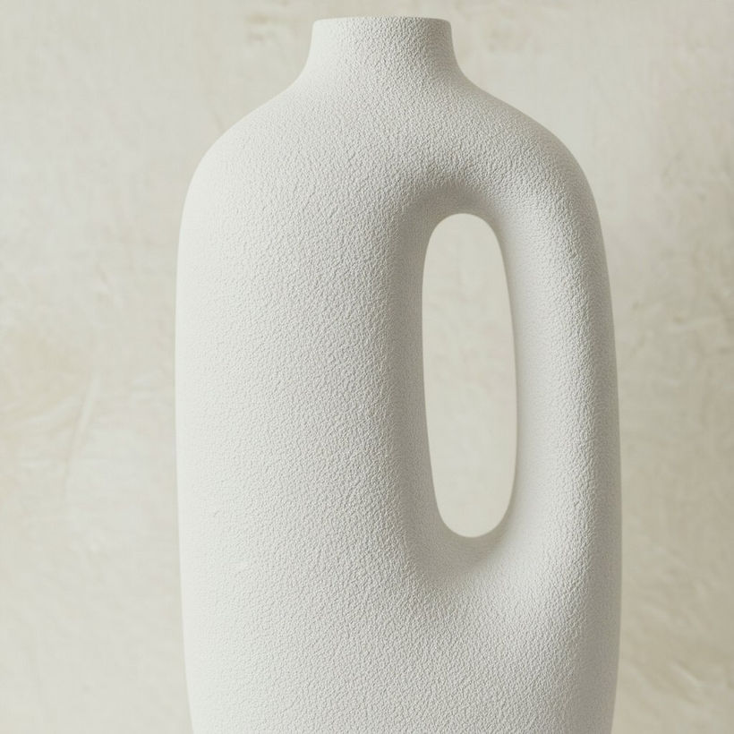 Verdant Polyresin Decorative Table Vase - 17x12.5x33.5 cm - Image 3