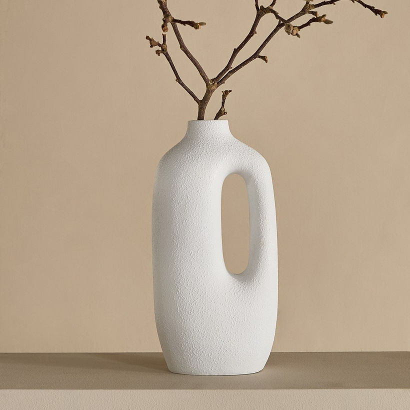 Verdant Polyresin Decorative Table Vase - 17x12.5x33.5 cm - Image 5
