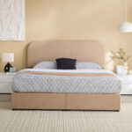 Movo Curvy Adrea Upholstered Queen Bed - 160x200 cm