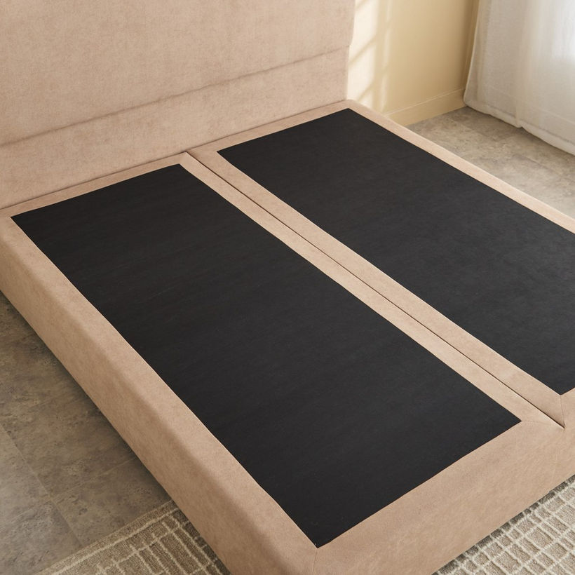 Movo Curvy Adrea Upholstered Queen Bed - 140x200 cm - Image 6