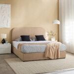 Movo Curvy Adrea Upholstered Queen Bed - 160x200 cm