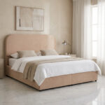 Movo Curvy Adrea Upholstered Queen Bed - 160x200 cm