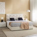 Movo Curvy Siena Upholstered King Bed - 180x200 cm