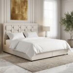 Movo Curvy Siena Upholstered King Bed - 180x200 cm