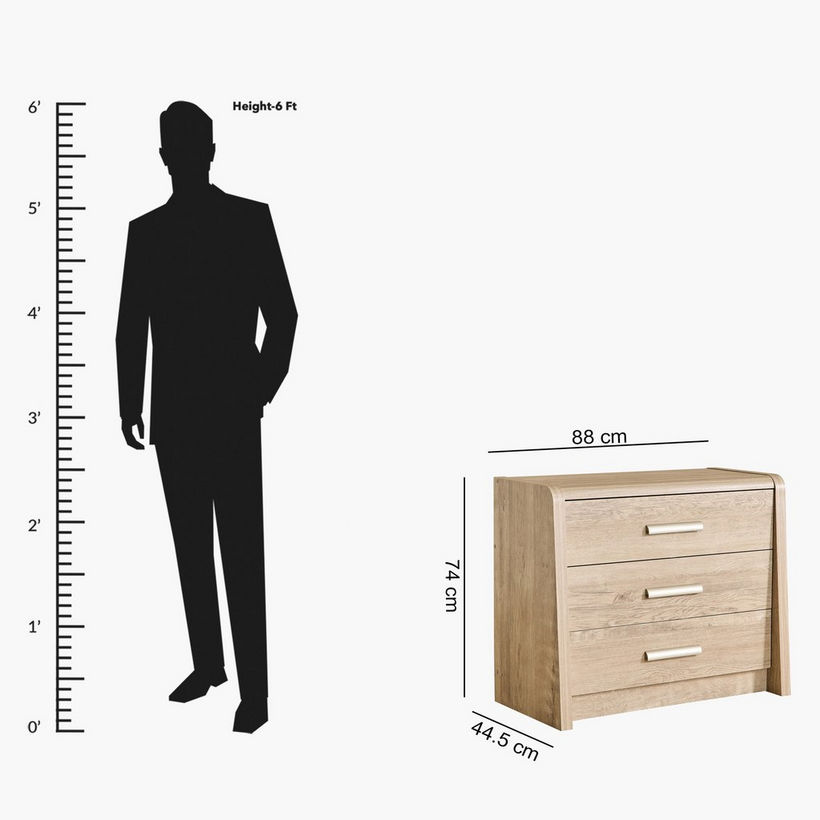 Curvy Nxt 3-Drawer Young Dresser - Image 2