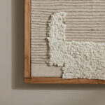 Florenza 3D Solid Wood Framed Abstract Fabric Wall Art - 60x60 cm
