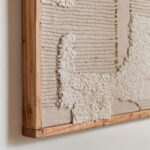 Florenza 3D Solid Wood Framed Abstract Fabric Wall Art - 60x60 cm