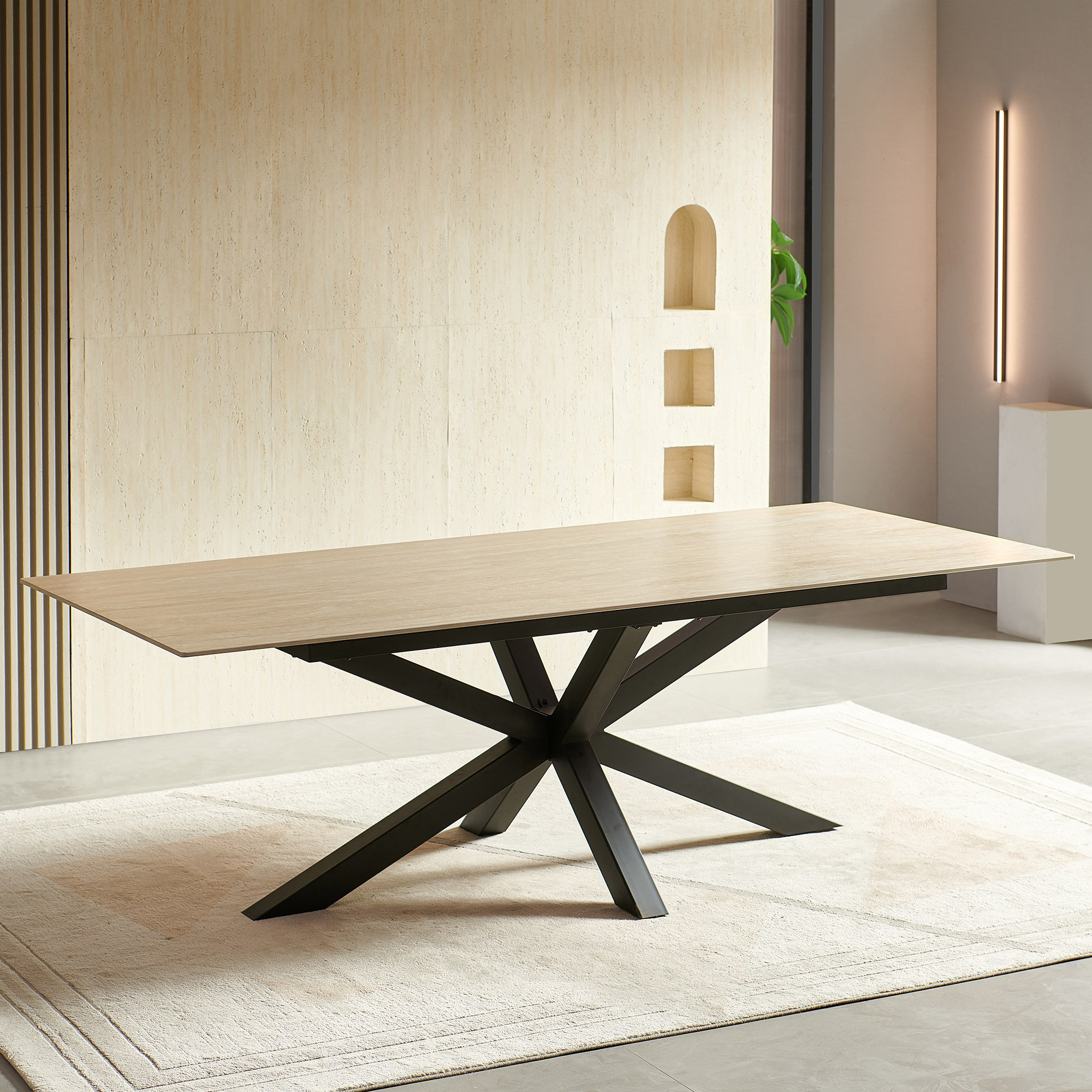 Belicia 8-Seater Sintered Stone Dining Table