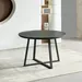 Black Burn 4-Seater Round Dining Table - Image 9