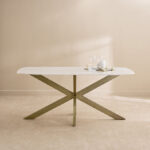 Cavon Portola 6-Seater Genuine Marble Top Dining Table