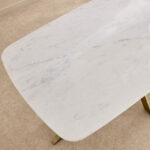 Cavon Portola 6-Seater Genuine Marble Top Dining Table