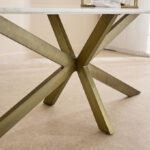 Cavon Portola 6-Seater Genuine Marble Top Dining Table