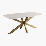 Cavon Portola 6-Seater Genuine Marble Top Dining Table