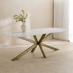Cavon Portola NXT 8-Seater Genuine Marble Top Dining Table