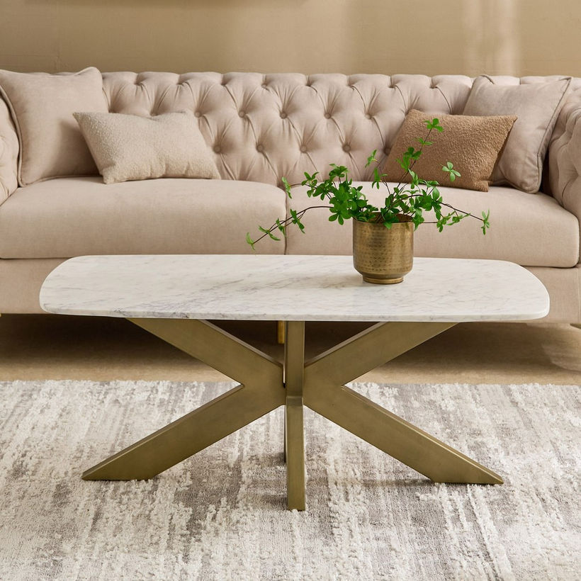 Cavon Portola NXT Genuine Marble Top Coffee Table - Image 3