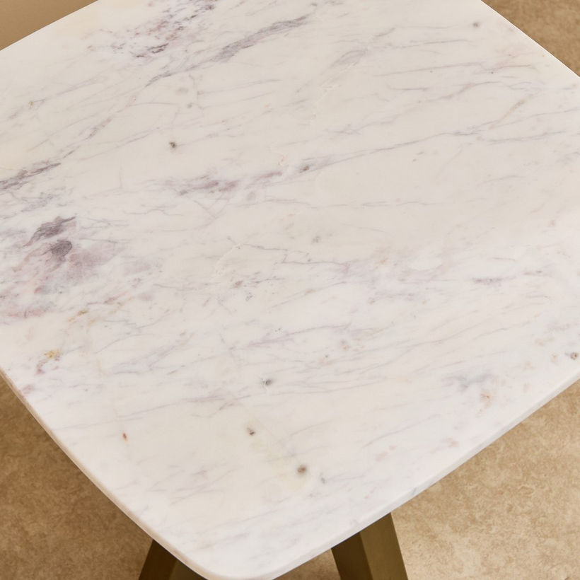 Cavon Portola NXT Genuine Marble Top End Table - Image 5