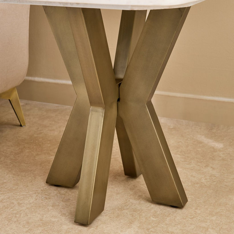 Cavon Portola NXT Genuine Marble Top End Table - Image 6