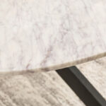 Cavon Portola 4-Seater Genuine Marble Top Round Dining Table
