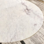 Cavon Portola 4-Seater Genuine Marble Top Round Dining Table