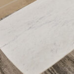 Cavon Portola Genuine Marble Top 6-Seater Dining Table