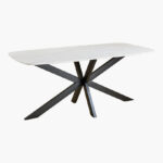 Cavon Portola Genuine Marble Top 6-Seater Dining Table