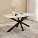 Cavon Portola Genuine Marble Top 6-Seater Dining Table - Image 13