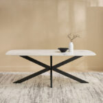 Cavon Portola Genuine Marble Top 8-Seater Dining Table