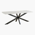 Cavon Portola Genuine Marble Top 8-Seater Dining Table