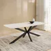 Cavon Portola Genuine Marble Top 8-Seater Dining Table