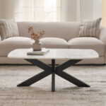 Cavon Portola Genuine Marble Top Coffee Table