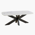 Cavon Portola Genuine Marble Top Coffee Table