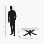 Cavon Portola Genuine Marble Top Coffee Table