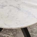 Cavon Portola Genuine Marble Top Round Coffee Table