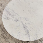 Cavon Portola Genuine Marble Top Round Coffee Table