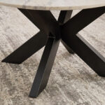 Cavon Portola Genuine Marble Top Round Coffee Table
