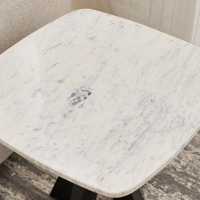Cavon Portola Genuine Marble Top End Table - Image 5