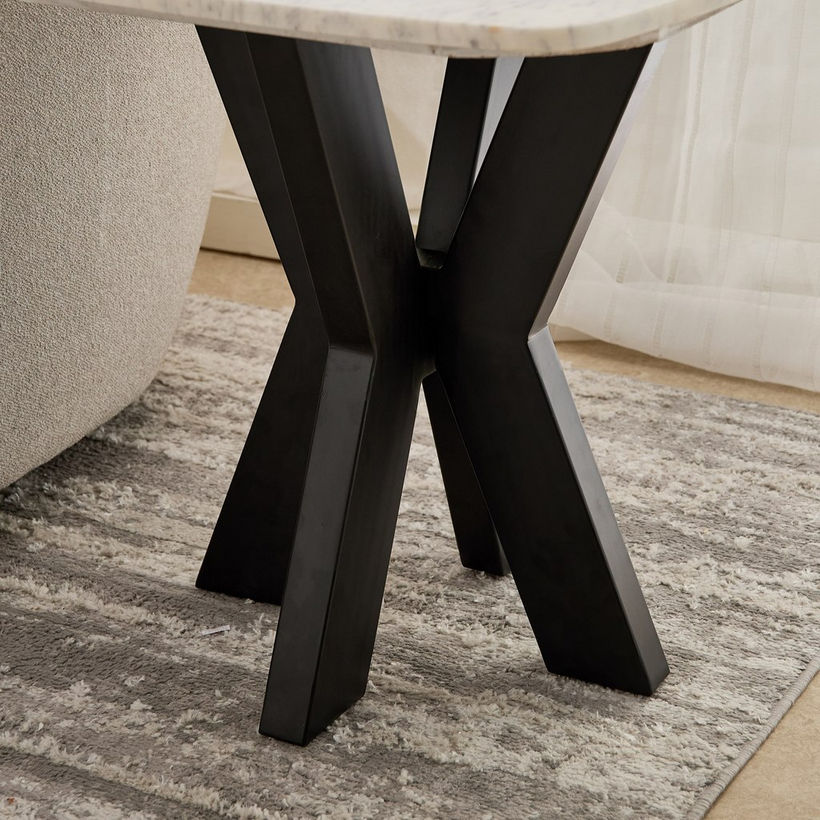 Cavon Portola Genuine Marble Top End Table - Image 6