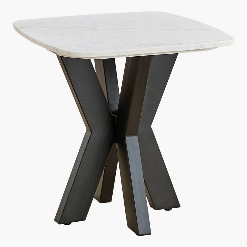 Cavon Portola Genuine Marble Top End Table - Image 8