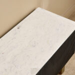 Cavon Fabio Portola 1.8-Meter Solid Wood TV Unit with Genuine Marble Top for TVs upto 75 inch