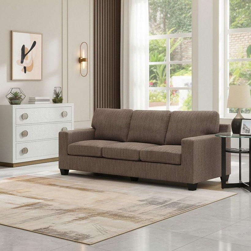 Movo Hotelya 3-Seater Fabric Sofa with Easy Clean Fabric - Image 4