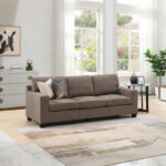 Movo Hotelya 3-Seater Fabric Sofa with Easy Clean Fabric