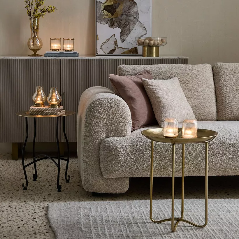 Kumudh Zen 2-Piece Decorative Tealight Candleholder Set with Base - 9x9x11 cm - Image 7