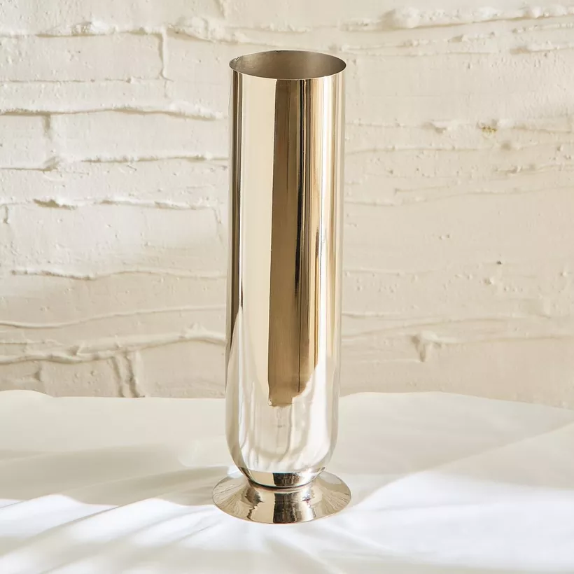 Bliss Samaya Decorative Cylindrical Vase with Base - 12x12x40 cm - Image 3