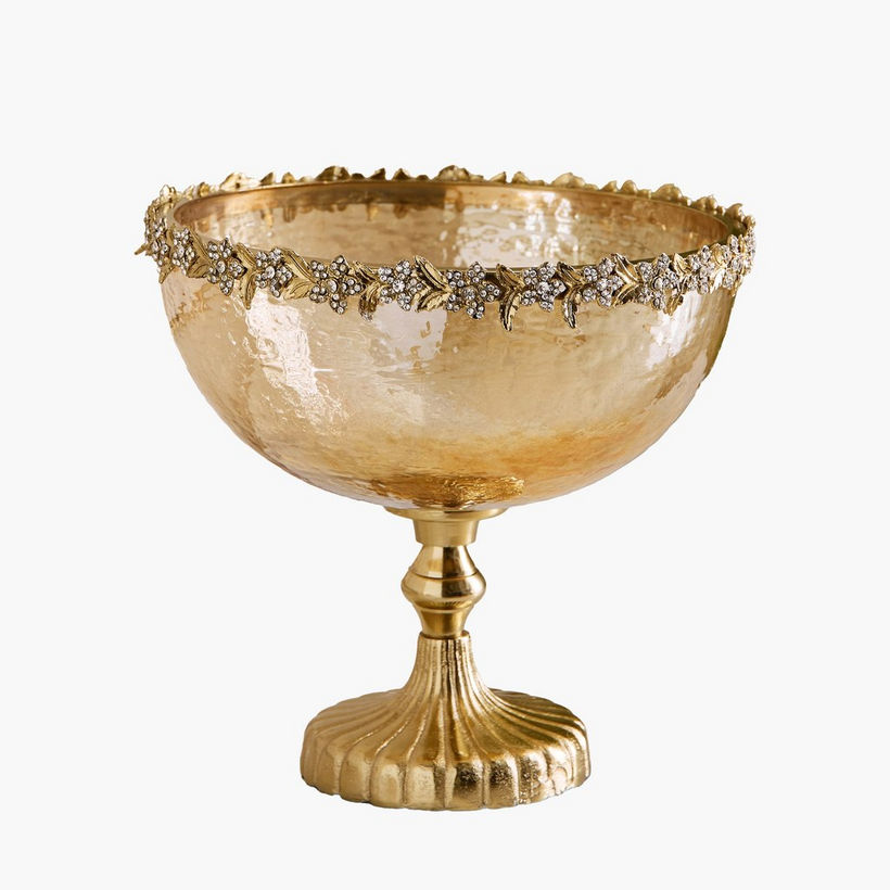 Iras Elara Decorative Footed Bowl - 26x26x25 cm - Image 2