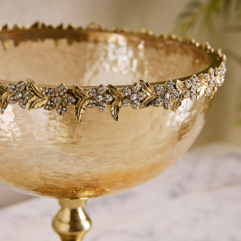 Iras Elara Decorative Footed Bowl - 26x26x25 cm - Image 5