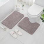 Luxot Elite 2-Piece Chenille Memory Foam Bath Mat Set