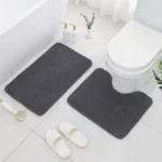 Luxot Elite 2-Piece Chenille Memory Foam Bath Mat Set